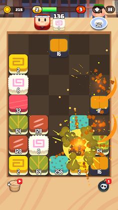 Sushi Drop : 2048 Merge Puzzle - Screenshot 4