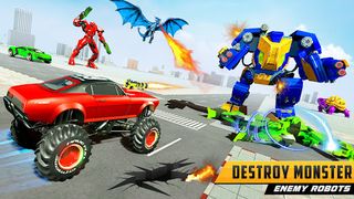 Police Dragon Robot Car Game - Screenshot 1