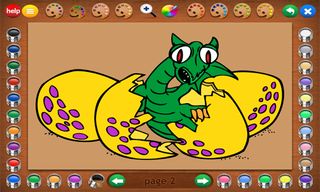 Coloring Book 25: Dragon Attac - Screenshot 2