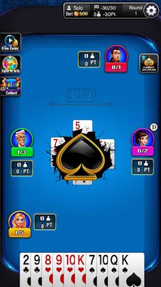 Spades offline card games - Screenshot 1