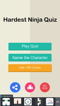 Hardest Ninja Trivia Quiz Game - Screenshot 1