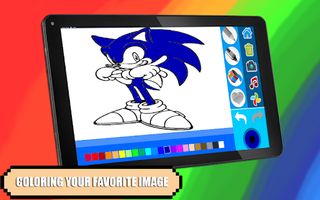 Soni Coloring Cartoon Blue - Screenshot 2
