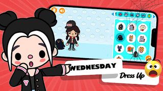 Tocaboca Wednesday Dress Up - Screenshot 3