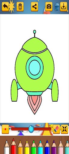 Rocket Coloring - Screenshot 4