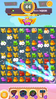 Jelly Pets: Amazing Match 3 - Screenshot 1