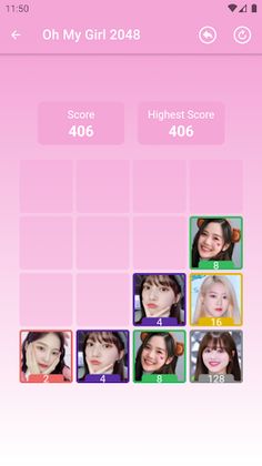 Oh My Girl 2048 Game - Screenshot 3