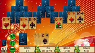 Xmas TriPeaks, card solitaire - Screenshot 1