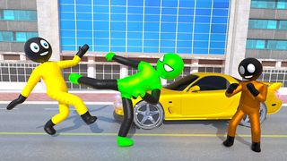 Stickman Rope Superhero Robot - Screenshot 3