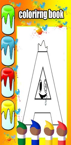 rainbow alphabet lore coloring - Screenshot 1