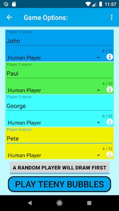 Teeny Bubbles card game - Screenshot 2