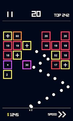 Brick Breaker - Glowing - Screenshot 1