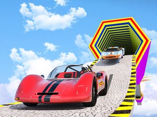 Stunt Car Vintage Race Carjump - Screenshot 2