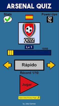 Arsenal Football - Quiz Game - Screenshot 1