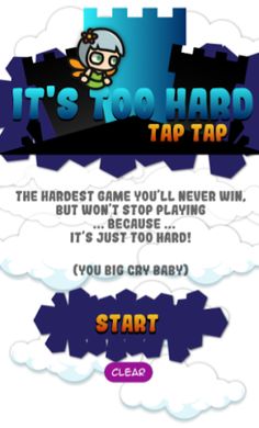 It's Too Hard - Screenshot 1