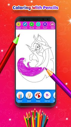 Princess Coloring Book - ASMR - Screenshot 4