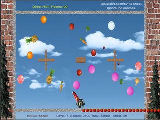 Crazy Fruits Shooting - Screenshot 2