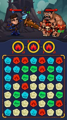 Blast puzzle RPG Spellmongers - Screenshot 2