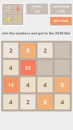 2048 Classic Game - Screenshot 1