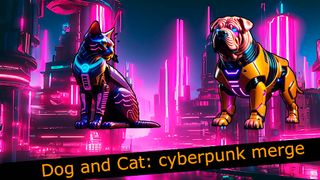Dog and Cat: cyberpunk merge - Screenshot 1