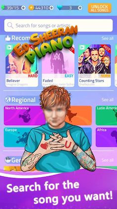 Ed Sheeran  Piano Tiles - Screenshot 1