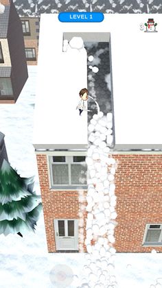 Roof Snow Avalanche 3D - Screenshot 4