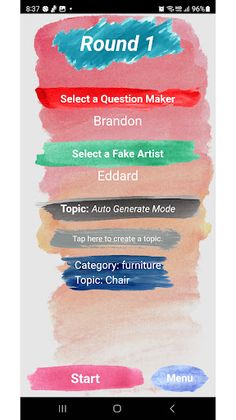 Fake Artist Topic Generator - Screenshot 3