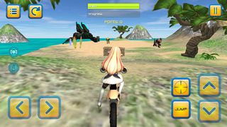 Motorbike Girls Jumping Missio - Screenshot 2