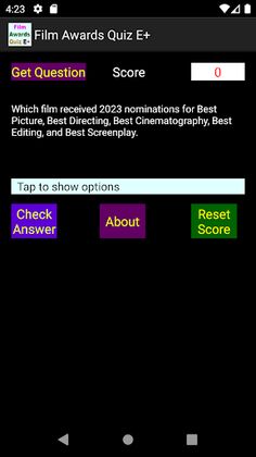 The Film Awards Quiz E+ - Screenshot 1