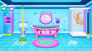 girls cleaning castle games - Screenshot 2