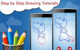 How to Draw Dinosaurs Lesson - Screenshot 2