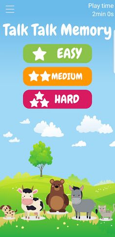 TalkTalkMemory - animal names - Screenshot 1