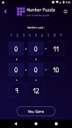 Sum of Number Puzzle - Screenshot 2