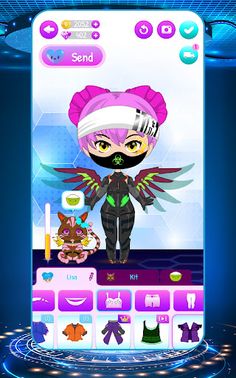 Cyberpunk Doll Dress Up Games - Screenshot 1