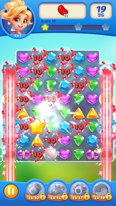 Jewel crush - match 3 jewels - Screenshot 1