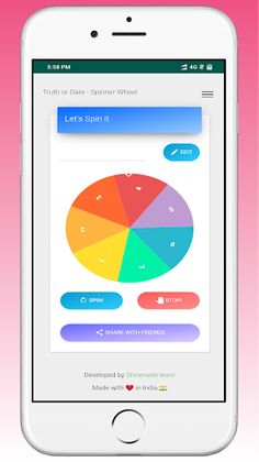 Truth or Dare - Spinner Wheel - Screenshot 2