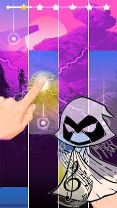 Teen Titans Piano Tiles - Screenshot 2