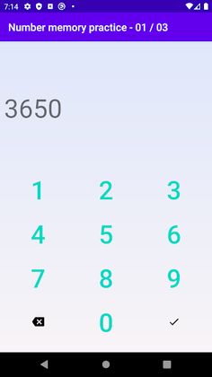 Number Memory Training - Screenshot 3