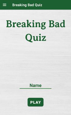 Breaking Bad Quiz - Screenshot 1