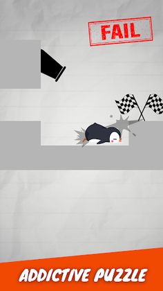 Draw Bridge: Save Penguin Game - Screenshot 2