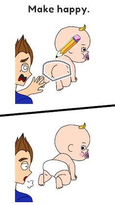 Draw Happy Baby : Puzzle Game - Screenshot 2