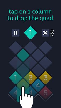 gquads: Merge Numbers Puzzle - Screenshot 2