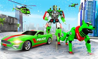 Police Robot Dog Car Transform - Screenshot 1
