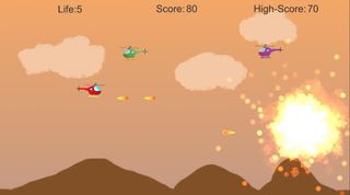 Tiny Helicopter Battle - Screenshot 2