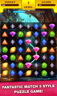 Jewel Madness : Match 3 Puzzle - Screenshot 1