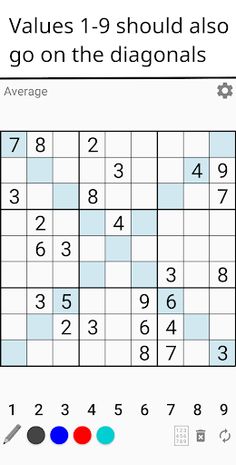 Sudoku X - Screenshot 1