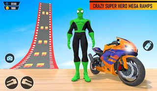 Superhero Mega Ramp Bike Stunt - Screenshot 2