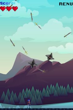 Epic Ninja Avoiding Shuriken - Screenshot 3