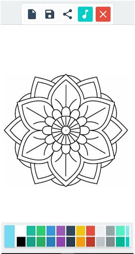 Coloring Mandala Faciles - Screenshot 2