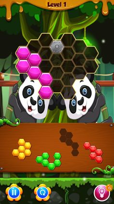Panda Puzzle Hexa - Screenshot 2