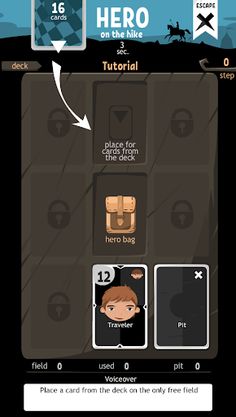 The hero goes on a hike - card - Screenshot 3